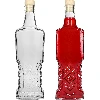 0,5 L Kredensowa glass bottle with cork - 4 ['decorative glass bottle', ' bottle with natural cork', ' liquor bottle']