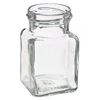 150 ml twist off glass jar Four Corners, lid fi 53 - 6 pcs - 4 ['jars', ' small jars', ' jar', ' glass jar', ' glass jars', ' jar with lid', ' jars for preserves', ' canning jars', ' jars for spices', ' jam jar', ' jar for jam', ' honey jar', ' jar for honey']