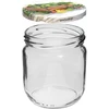 425 mL Gurken jar with a coloured Ø82 lid - 6 pcs - 2 ['preserves of vegetables', ' marinated zucchini', ' pickled cauliflower', ' tomato puree', ' jars with lids', ' homemade preserves', ' for pickling', ' tomato preserves', ' pickled peppers', ' canned peppers ', ' gurken jar', ' a jar for cucumbers']
