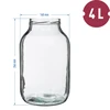 4l twist off glass jar with coloured lid Ø100 and fork or tongs - 5 ['jar', ' glass jar', ' jar with lid', ' jar for pickled cucumbers', ' jar for cucumbers', ' liqueur jar', ' jar for liqueurs', ' jar with tongs', ' cucumber tongs', ' kitchen tongs']
