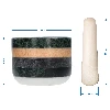 Granite mortar with pestle, decorative - 9 ['ornamental mortar', ' granite mortar', ' mortar with piston', ' stone mortar', ' mortar of stone', ' kitchen mortar', ' mortar for herbs']