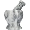 Marble kitchen mortar, grey, Ø 10.5 cm - 3 ['mortar', ' mortar and pestle', ' marble mortar', ' stone mortar', ' mortar made of stone', ' kitchen mortar', ' mortar for herbs', ' mortar made of marble', ' decorative mortar', ' mortar for kitchen', ' mortar for herbs', ' mortar for spices', ' elegant mortar', ' attractive mortar', ' grey mortar']