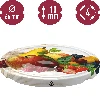 Ø66/4 twist-off lid, fruit on white background - 10 pcs - 3 ['twist-off lids for jars', ' lids for jars', ' jar lids', ' fruit pattern lids', ' lids with fruit', ' decorative jar lids', ' jar lids with 4 catches', ' lids with safety button', ' jam lids', ' fruit preserve lids', ' stewed fruit drink lids']