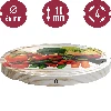 Ø66/4 twist-off lid, vegetables on white background - 10 pcs - 3 ['twist-off lids for jars', ' lids for jars', ' jar lids', ' vegetable pattern lids', ' lids with vegetables', ' colourful jar lids', ' decorative lids', ' lids with decoration', ' lids with safety button', ' lids for pasteurisation']