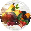 Ø82/6 twist-off lid, fruit on white background - 10 pcs  - 1 ['twist-off lids for jars', ' lids for jars', ' jar lids', ' fruit pattern lids', ' lids with fruit', ' decorative jar lids', ' jar lids with 6 catches', ' lids with safety button', ' jam lids', ' fruit preserve lids', ' stewed fruit drink lids']