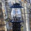 Plastic bird feeder - 21x21x27 cm, black - 6 ['bird feeder', ' feeding birds in winter', ' feeding birds']