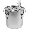 Stainless steel fermenter 30 L  - 1 ['container with lid', ' winemaking', ' brewing', ' fermentation vessel', ' for fermentation']