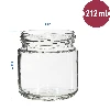 Twist-off jar 212 ml, Ø66 - 12 pcs - 7 ['200 mL glass jar', ' 212 mL jar', ' small glass jars', ' small jars', ' jars with twist-off lids', ' small glass jars', ' jars for preserves', ' small jars for jam', ' jar twist-off lid fruit', ' jar for seasonings', ' jar for preserves']
