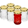 Twist off jar, 300 ml, with “Fruit” print and Ø66/4 lid - 6 pcs.  - 1 ['printed jars', ' decorative jars', ' jars with screw caps', ' preserving jars', ' elegant jars', ' jam jars', ' printed jar', ' graphic jar', ' preserving jars', ' pantry jars', ' TO jar', ' twist-off jar']