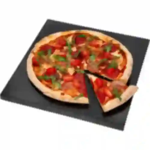 Rectangular granite pizza stone, 37 x 35 cm