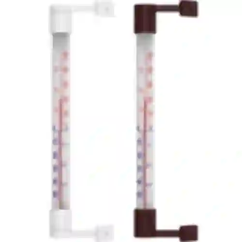 Window thermometer, stick-on / screw-on (-50°C to +50°C) 22cm mix