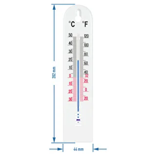 Indoor plastic thermometer (-40°C to +50°C) 40cm – photo 2