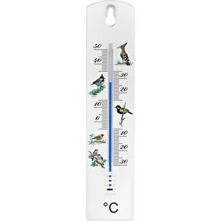 Universal thermometer with a pattern - birds (-30°C do +50°C) 20cm