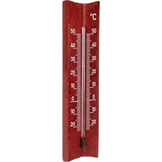A room thermometer with a pattern (-20°C to +50°C) 15cm, mahogany – photo 2