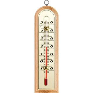 Indoor thermometer with a golden scale (-10°C to +50°C) 16cm