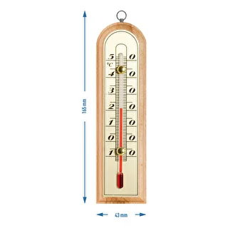 Indoor thermometer with a golden scale (-10°C to +50°C) 16cm – photo 2