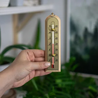 Indoor thermometer with a golden scale (-10°C to +50°C) 16cm – photo 3