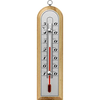 Indoor thermometer with a silver scale (-10°C to +50°C) 16cm mix