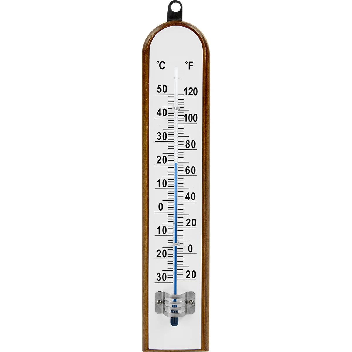Room thermometer with white scale (-30°C to +50°C) 20cm