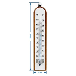 Room thermometer with white scale (-30°C to +50°C) 20cm – photo 2