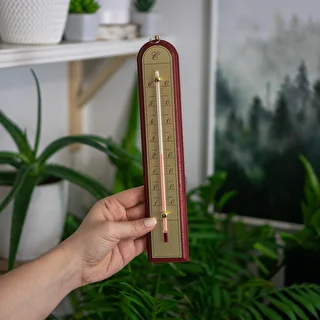 Indoor thermometer with a golden scale (-10°C to +60°C) 28cm mix – photo 6