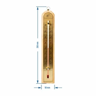 Indoor thermometer with a golden scale (-10°C to +60°C) 28cm mix – photo 5