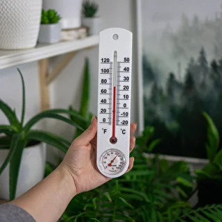 Universal white thermometer with a hygrometer (-20°C to +50°C) 25cm – photo 3