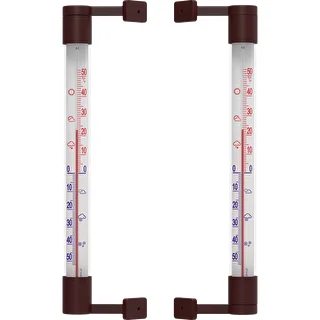 Window thermometer stick-on/screw-on , brown  (-50°C to +50°C) 22cm – photo 3