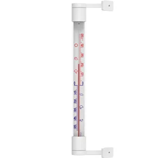 Window thermometer stick-on/screw-on , white (-50°C to +50°C) 22cm – photo 1