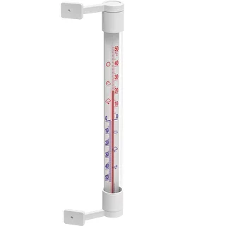 Window thermometer stick-on/screw-on , white (-50°C to +50°C) 22cm – photo 2