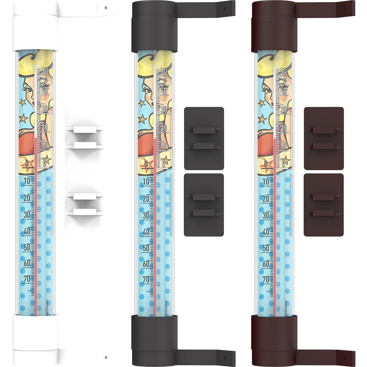Window thermometer 230 mm x Ø26 mm "Blond Girl"" "
