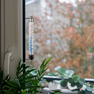 Mercury-free outdoor window thermometer with metal frame  (-50°C to +50°C) 20cm – photo 6