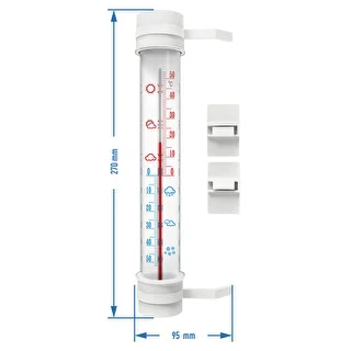 Outdoor window thermometer, manufactured in Poland, (-60°C to +50°C) 23cm mix – photo 2