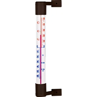 Outdoor window thermometer, brown (-50°C to +50°C) 18cm