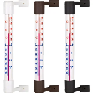 Window thermometer 190x18 mm screw-on