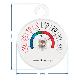 Thermometer for refrigerators and freezers  (-35°C to +45°C) Ø 5cm – photo 2