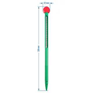 Plastic soil thermometer (-10°C to +100°C), 320 mm – photo 3