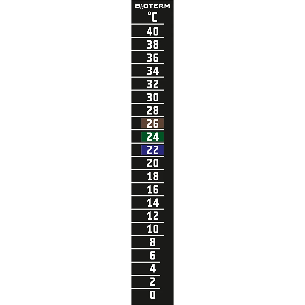 Liquid crystal thermometer (0°C to +40°C) 15cm