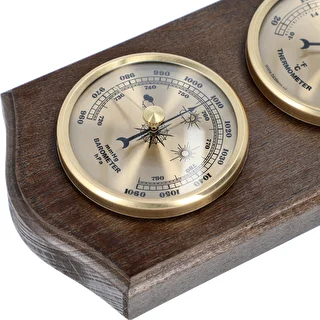 Retro weather station - venge colour with gold dials – photo 3