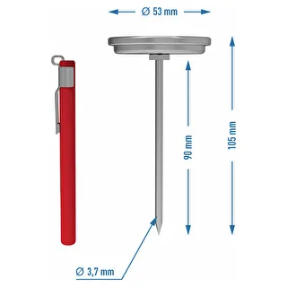 Thermometer for 0,8 kg pressure ham cooker (0°C to +120°C) 9,0cm – photo 4