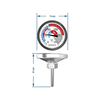 BBQ Smoker Thermometer (0°C to +250°C) 5,7cm – photo 6