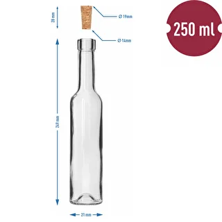 BELISSIMO 250 ml Bottle with Natural Cork, 1 pc. – photo 5