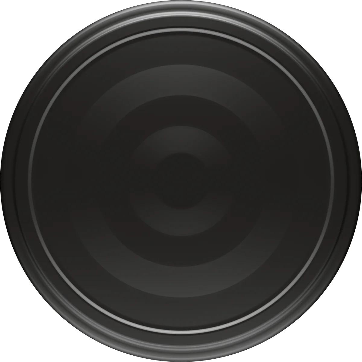Black lid Ø 66/4 - 10 pcs