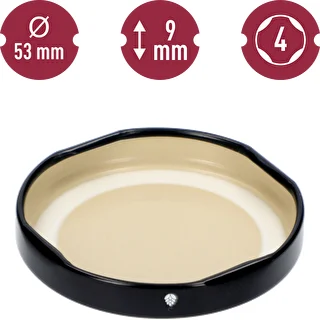 Black lid Ø 53/4 - 10 pcs – photo 5
