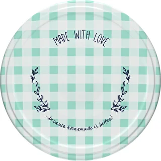 Twist off lid Ø 66, grid graphic - 10 pcs – photo 2