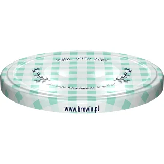 Twist off lid Ø 66, grid graphic - 10 pcs – photo 3