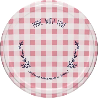 Twist off lid Ø 66, grid graphic - 10 pcs – photo 4