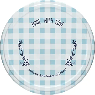 Twist off lid Ø 66, grid graphic - 10 pcs – photo 8