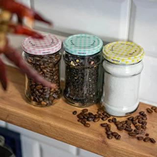 Twist off lid Ø 66, grid graphic - 10 pcs – photo 14