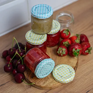 Twist off lid Ø 66, grid graphic - 10 pcs – photo 13